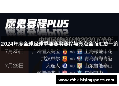 2024年度全球足球重要赛事赛程与亮点全面汇总一览